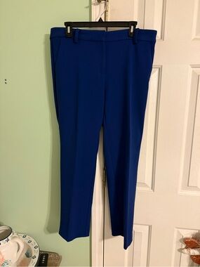 LOFT Cobalt Blue Straight-Leg Trousers